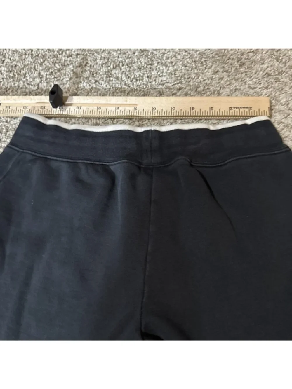 Nike Sportswear Club Fleece Jogger Pants Woman's Size S Black Drawstring Cuffed